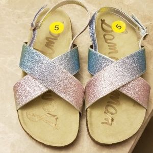 Sam Edelman Rainbow Glitter Sandals
